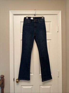 Express Dark Blue Flare Jeans